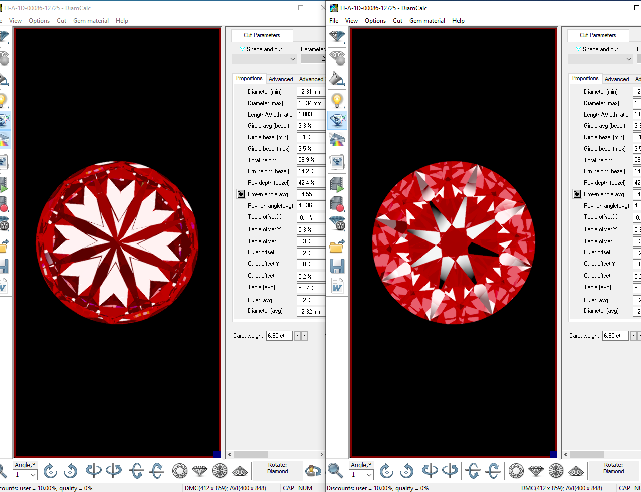 6.9ct Round · F · VVS2 · IGI