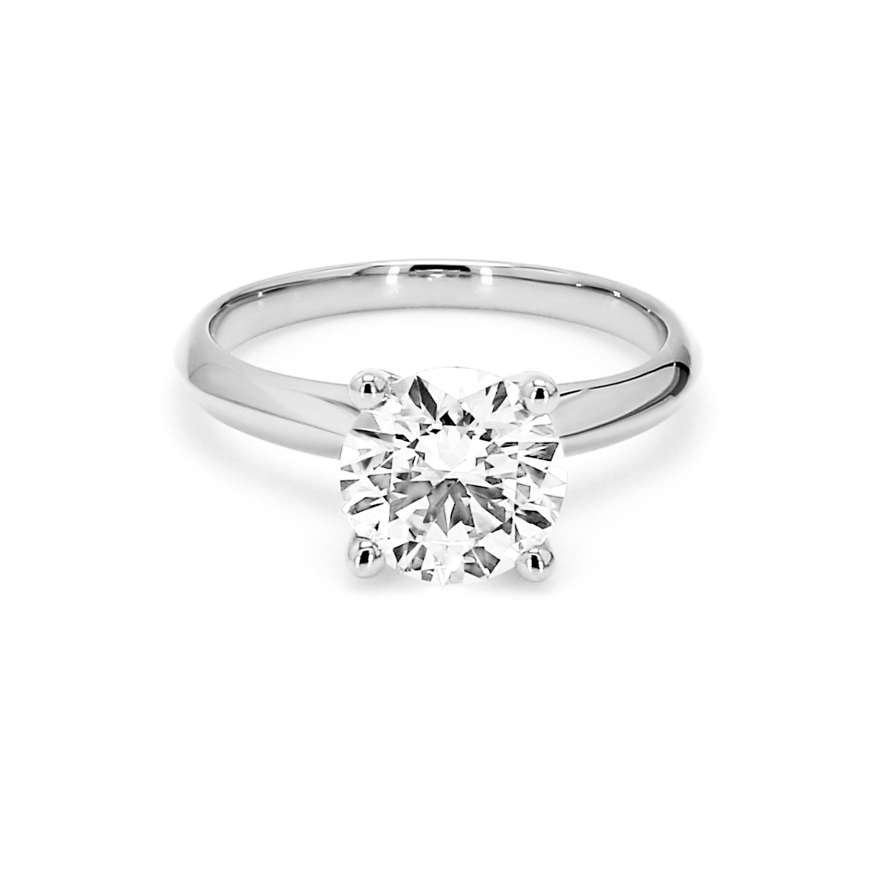 Anillo de compromiso Melbourne — solitario clásico TuttoTerra